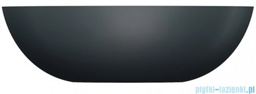 Omnires Shell M+ umywalka nablatowa 50x32 cm black lava mat SHELL500UNBLV