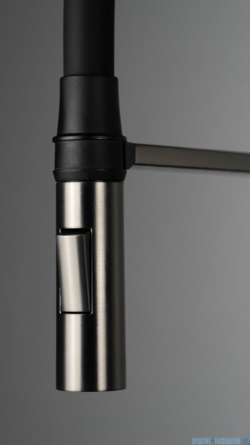 Deante MAGNETIC Bateria kuchenna z elastyczną wylewką 2 rodzaje strumienia titanium BRM_D72M