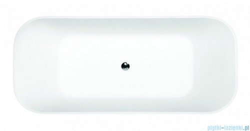 Besco Assos S-Line Glam srebrna 160x70cm wanna wolnostojąca #WMD-160-ALS