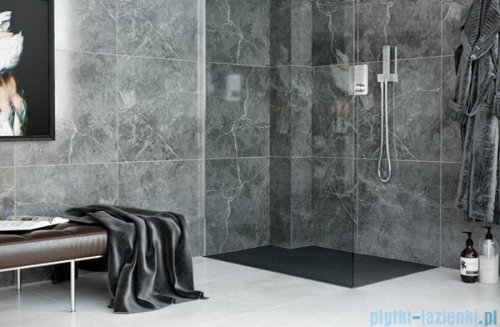 Excellent Lavano Brodzik 90x90  kwadratowy SLIM z pokrywą czarny BREX.1102.090.090.BLN