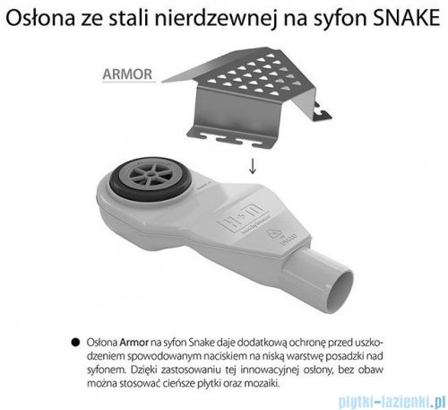 Wiper New Premium Black Glass Odpływ liniowy z kołnierzem 70 cm poler syfon snake 500.0383.01.070