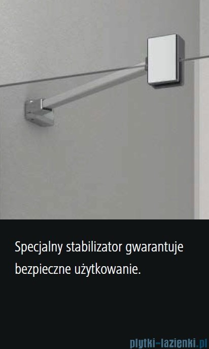 Kermi Osia Kabina prysznicowa 1 skrzydłowa prawa, szkło przezroczyste 80x120 cm OSSTR08020VPK/OSTWD12020VPK