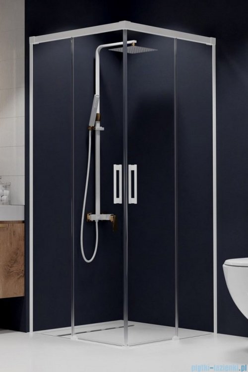 Radaway Idea White Kdd kabina 110x100cm szkło przejrzyste 387063-04-01L/387062-04-01R