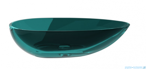Besco Neya Ocean Breeze + maskownica czarny matt umywalka nablatowa 60x35x15cm #UMN-60-OBB
