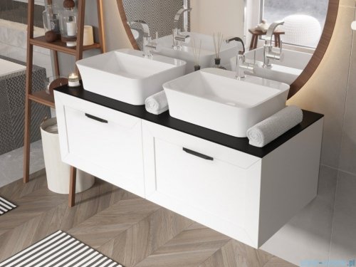 Besco Dexa szafka podumywalkowa 60x50x40cm zielona, uchwyt czarny SUD-654-ZC