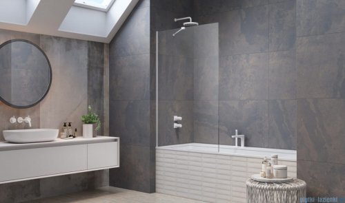 Radaway Modo New White Pnj parawan nawannowy 60cm L/P biały mat/szkło przejrzyste 10006060-04-01