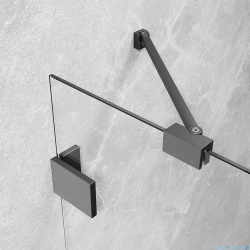 Radaway Essenza Pro Brushed GunMetal Dwj drzwi wnękowe 80cm lewe szczotkowany grafit 10099080-92-01L