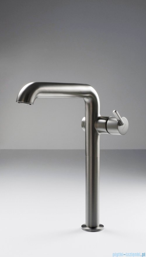 Deante SILIA Bateria umywalkowa wysoka z prostokątną wylewką titanium BQS D24K