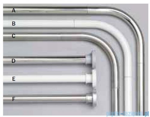 Sealskin Drążek prysznicowy Rod 2 Silver 110-185 cm aluminium chrom 275552218