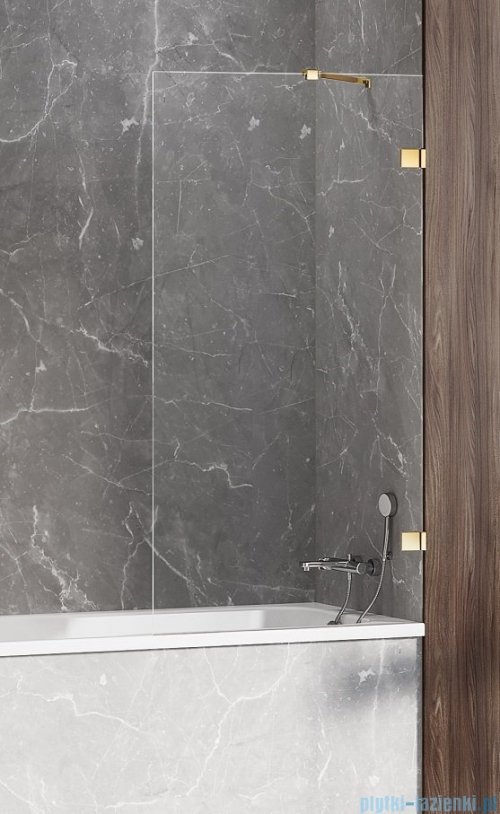 New Trendy Avexa Gold Shine parawan nawannowy z wspornikiem skośnym 60x150 cm przejrzyste EXK-2171