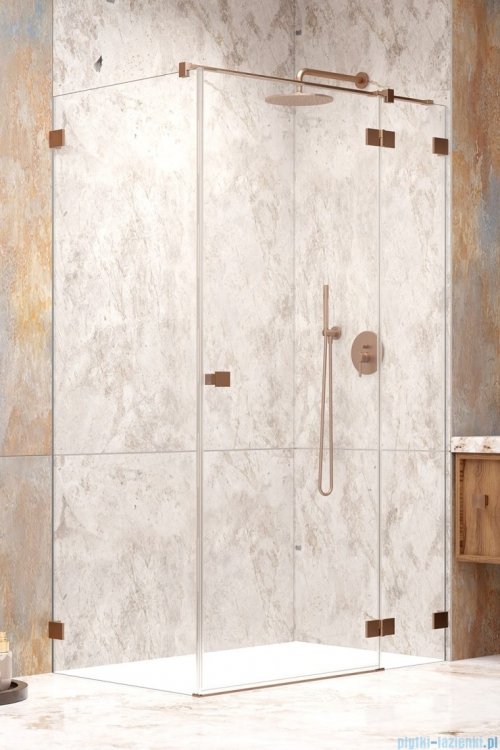 Radaway Essenza Pro Brushed Copper Kdj kabina 90x120cm prawa szczotkowana miedź 10097090-93-01R/10098120-01-01