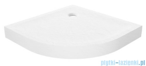 New Trendy Mild Stone Brodzik akrylowy półokrągły 90x90x11,5 cm biały B-0517