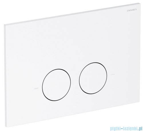 Omnires Flush Set Strongframe stelaż podtynkowy do WC z ECO spłukiwaniem przycisk spłukujący biały mat STFWCECO1M-RWM