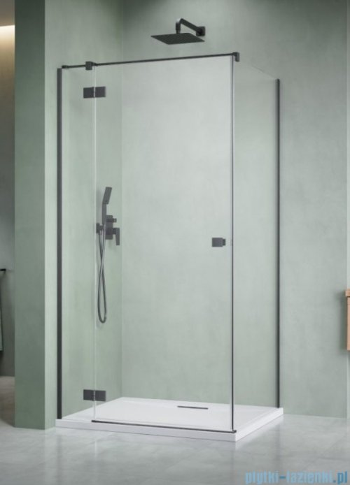 Radaway Essenza Kdj Brushed GunMetal kabina 100x90cm lewa szczotkowany grafit 1385040-92-01L/1384050-01-01