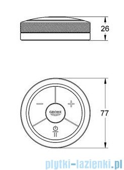 Grohe Veris F-digital Elektroniczny sterowanik wannowo-prysznicowy chrom 36309000
