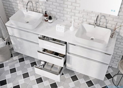 Elita Lofty komoda 50x69x48 biały połysk 167030