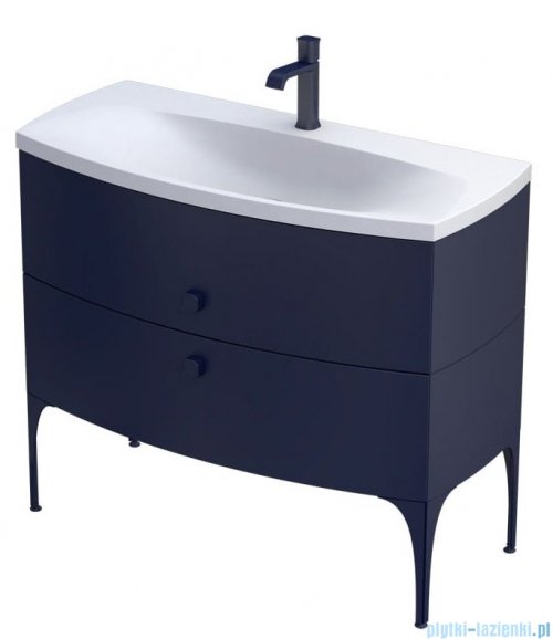 Oristo Louis szafka podumywalkowa wisząca 101x55x47 granatowy mat OR50-SD2S-102-14