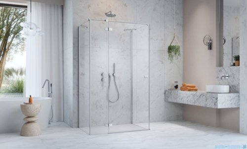 Radaway Fuenta Kdj+S kabina 100x100x100cm lewa chrom połysk szkło przejrzyste 1384052-01-01/1384022-01-01L/1384052-01-01