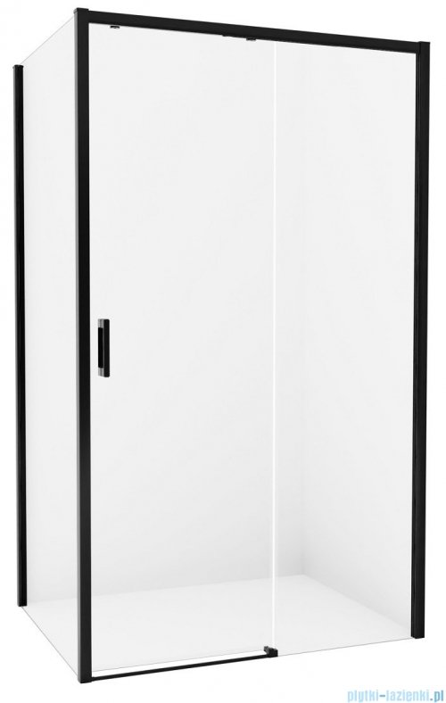 New Trendy Prime Black kabina prostokątna 120x100x200 cm prawa przejrzyste D-0321A/D-0130B
