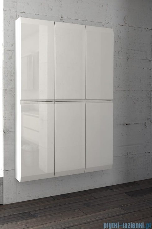 Oristo Brylant szafka boczna wysoka 40x160x17cm oliwkowy mat OR36-SB2D-40-17-V3