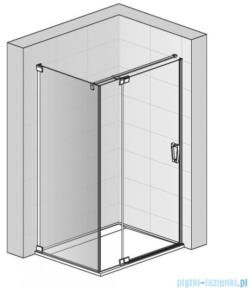 SanSwiss Cadura White Line ścianka boczna 80x200cm profile biały mat CAT30800907