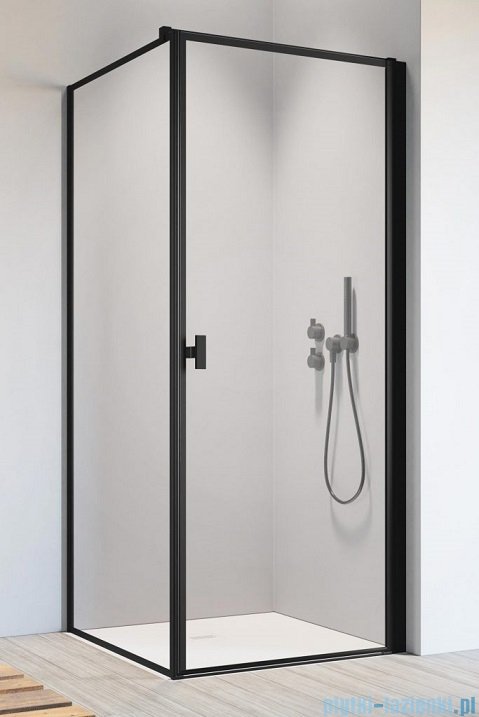 Radaway Nes 8 Black Kdj I Frame kabina 90x80cm prawa czarny mat/szkło przejrzyste 10072090-54-56R/10089080-54-56