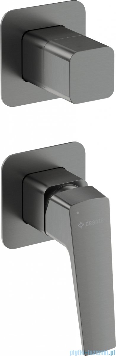 Deante BLUR Bateria prysznicowa podtynkowa z przełącznikiem natrysku titanium BQL_D44P