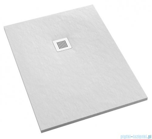 Schedpol Kalait White Stone brodzik prostokątny + syfon 80x100cm 3.3106/B/ST-M2