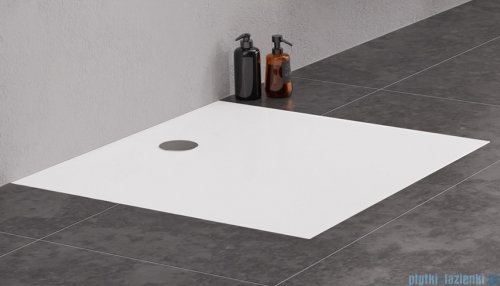 New Trendy Nex brodzik konglomeratowy kwadratowy 90x90x3.5 biały B-0454