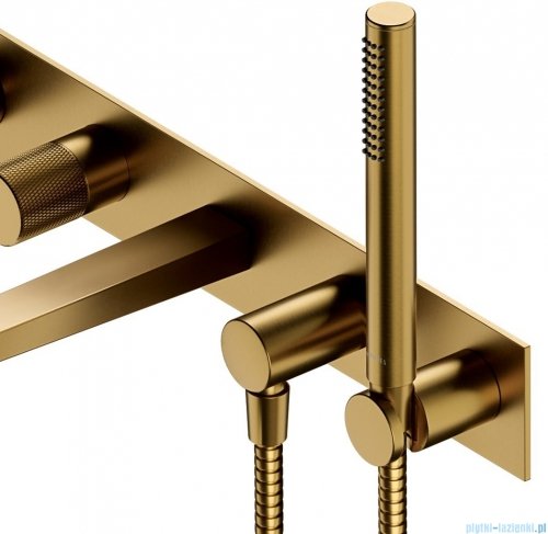Omnires Contour bateria wannowa 5-otworowa podtynkowa złoto szczotkowane CT8037/1GLB