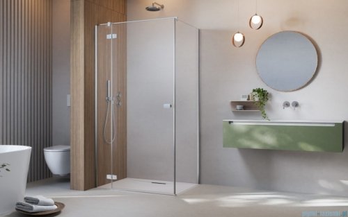 Radaway Fuenta Kdj kabina 80x90cm lewa chrom połysk szkło przejrzyste 1384043-01-01L/1384050-01-01