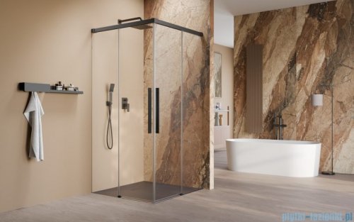 Radaway Idea 8 QL Black Kdd kabina 80x110cm szkło przejrzyste 10590080-54-01L/10590110-54-01R