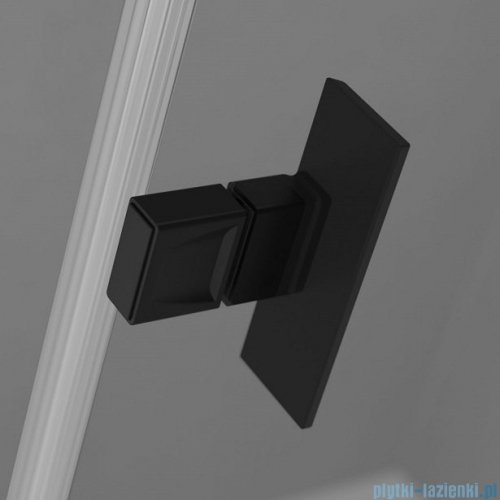 Radaway Nes Black DWD+S kabina 80x100cm czarny mat/szkło przejrzyste 10034080-54-01/10040100-54-01