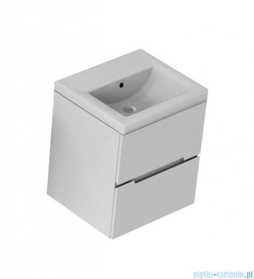Oristo Silver szafka z umywalką 60x55x44cm biały połysk OR33-SD2S-60-1/UME-SI-60-92