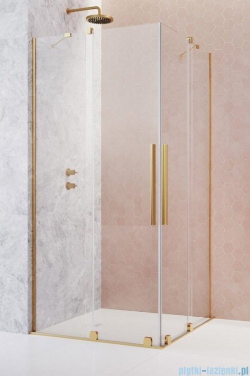 Radaway Furo Gold KDD kabina 100x80cm szkło przejrzyste 10105100-09-01L/10105080-09-01R