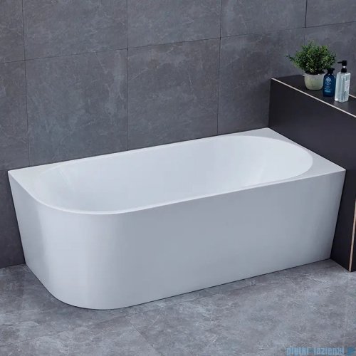 The North Bath Calia wanna wolnostojąca przyścienna prawa 150x75cm + syfon Klik-klak 6845-1501R