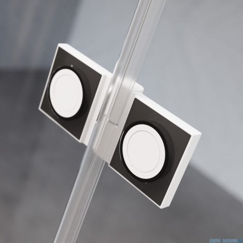 Radaway Essenza Pro White Kdj+S kabina 90x80x90cm lewa biały mat/szkło przejrzyste 10097380-04-01L/10098090-01-01/10098090-01-01