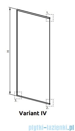 Radaway Modo XL Black kabina Walk-in 100-160×250-300 szkło przejrzyste 10mm 389409-54-01