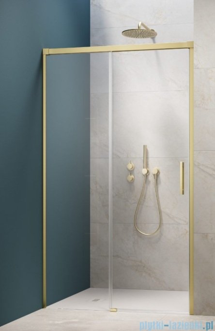 Radaway Idea 6 DWJ Brushed Light Gold drzwi wnękowe 135cm lewe szczotkowane jasne złoto 387024-98-01L