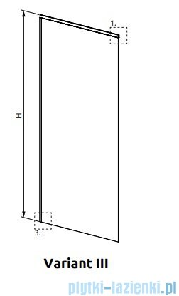 Radaway Modo XL Black kabina Walk-in 100-160×250-300 szkło przejrzyste 10mm 389409-54-01