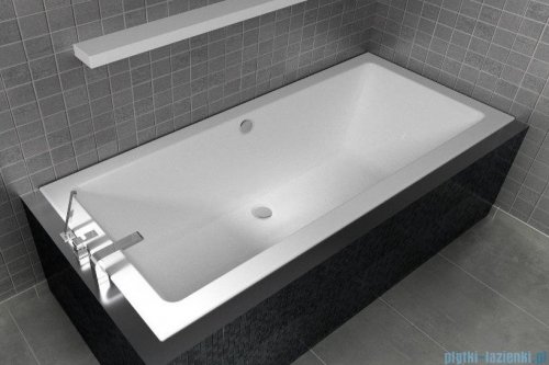 Riho Lugo 170x75cm wanna prostokątna z hydromasażem Pneumatic lewa + nogi + syfon BT01-PNE-L