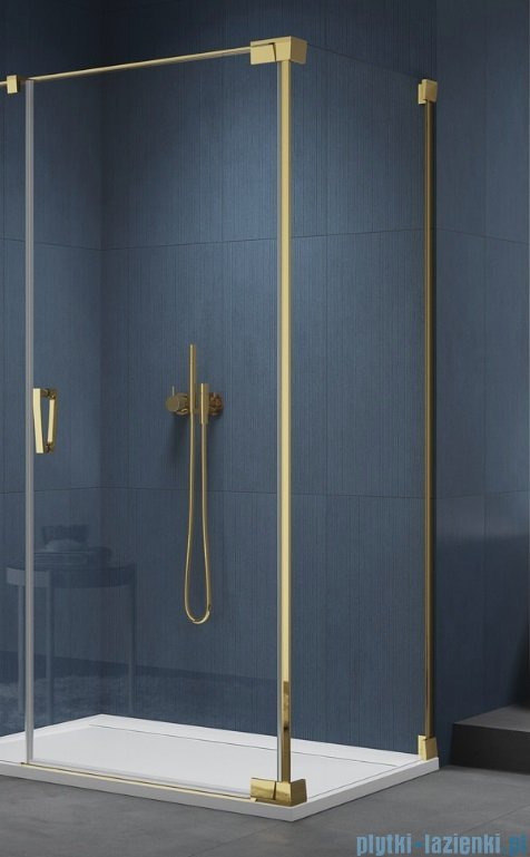 SanSwiss Cadura Gold Line ścianka boczna Cat2 110x200cm profile złote CAT21101207