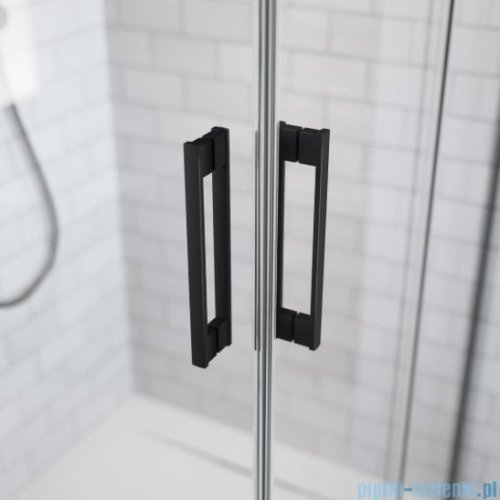 Radaway Idea Black Kdd kabina 75x80cm czarny mat/szkło przejrzyste 387066-54-01L/387061-54-01R