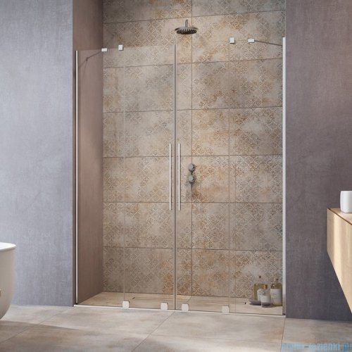 Radaway Furo DWD drzwi prysznicowe 140cm szkło przejrzyste 10108388-01-01/10111342-01-01