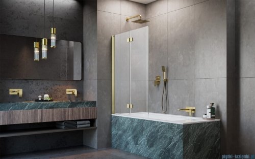Radaway Nes Pnd I Brushed Gold parawan nawannowy 130cm lewy szczotkowane złoto 10010130-99-01L