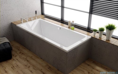 Riho Lusso 190x80cm wanna prostokątna z hydromasażem Relaks + nogi + syfon BA59-REL