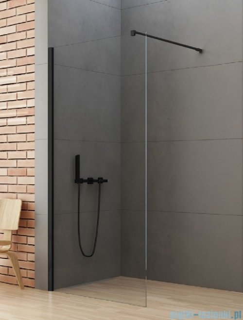New Trendy New Soleo Black 60x195 cm kabina Walk-In czarny mat/szkło przejrzyste K-0766-WP