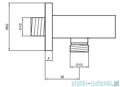 Kohlman Wexpo zestaw prysznicowy z deszczownicą 35 cm chrom QW210WR35