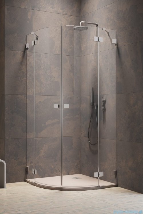 Radaway Essenza Pro Brushed Nickel Pdd kabina 90x80cm szczotkowany nikiel 10095090-91-01L/10095080-91-01R