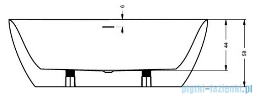 Vitalle by Riho VitaLux wanna wolnostojąca 170x80 biały połysk B092009005